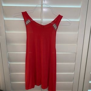 Embroidered tank top